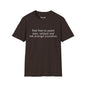 Revotees Point Stare Whisper Unisex Softstyle T-Shirt - alternate view 3