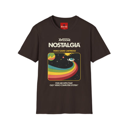 Awesome Nostalgia T-Shirt — Retro Video Game Cartridge Graphic Tee