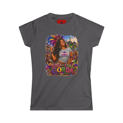 Rio Carnival Festival Tee — Women's White Crewneck