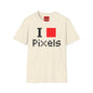 Pixels Lover T‑Shirt — I [Red Square] Pixels Retro Gamer Tee