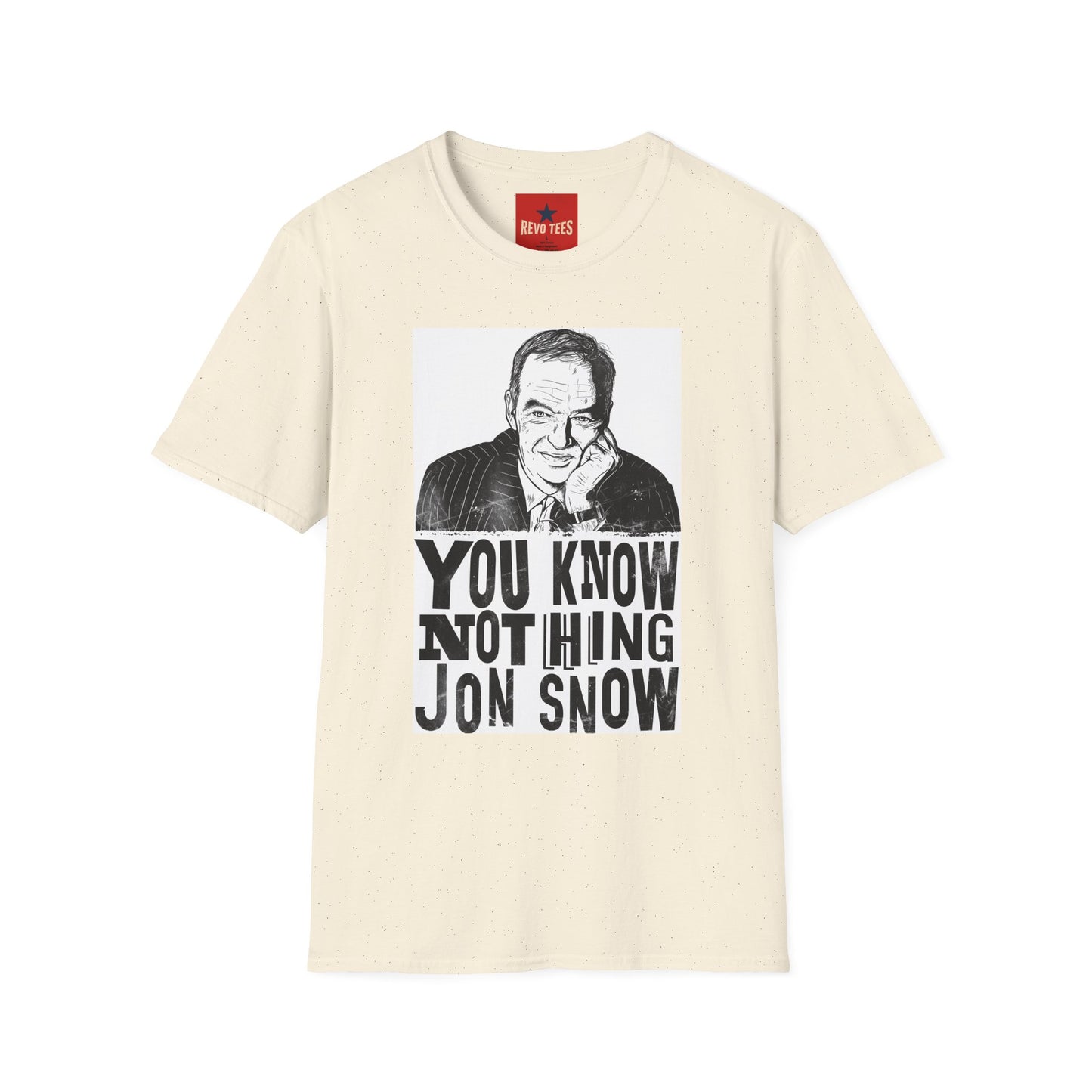 T-Shirt — "You Know Nothing Jon Snow" Graphic Tee (Sketch Portrait)