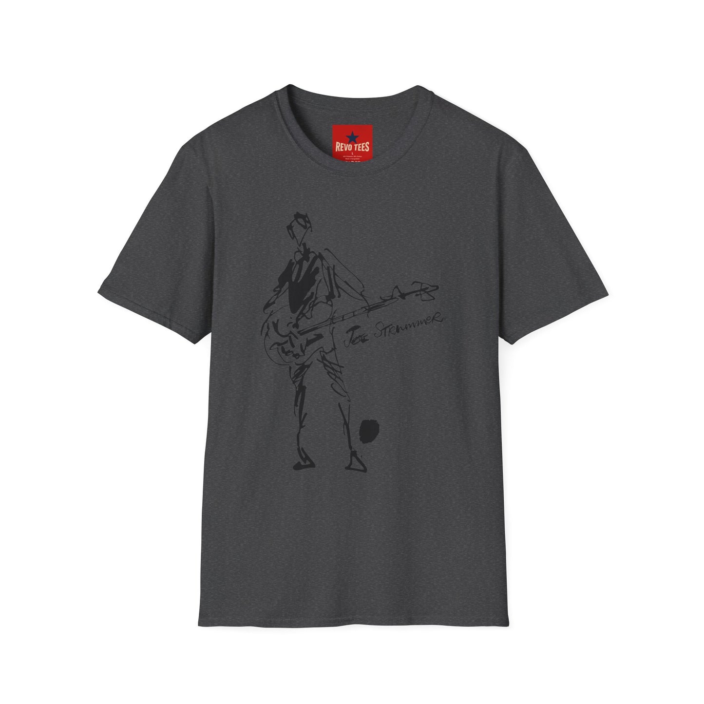 The Clash - Joe Strummer Sound Check - By Ray Lowry - Unisex Softstyle T-Shirt