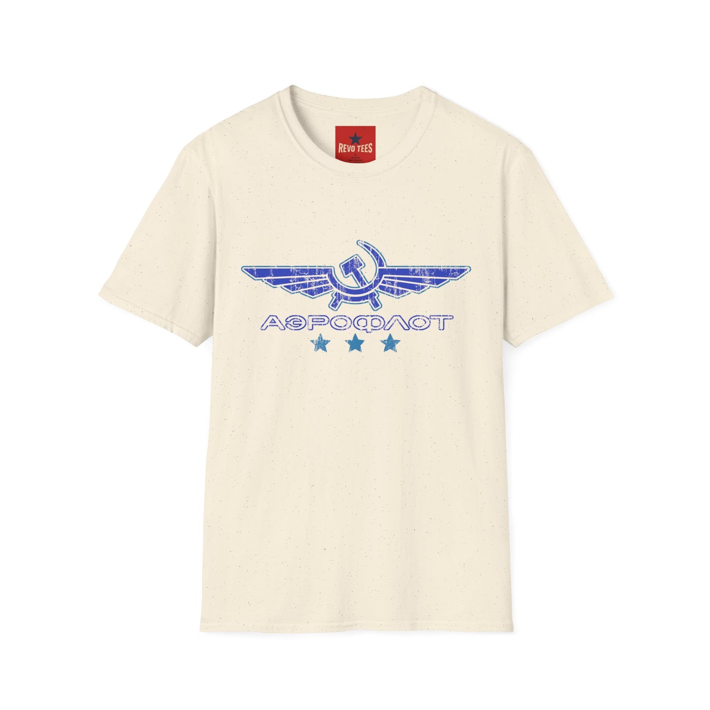 Vintage Aeroflot Logo T-Shirt — Retro Soviet Aviation Graphic Tee
