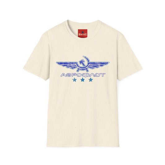 Vintage Aeroflot Logo T-Shirt — Retro Soviet Aviation Graphic Tee