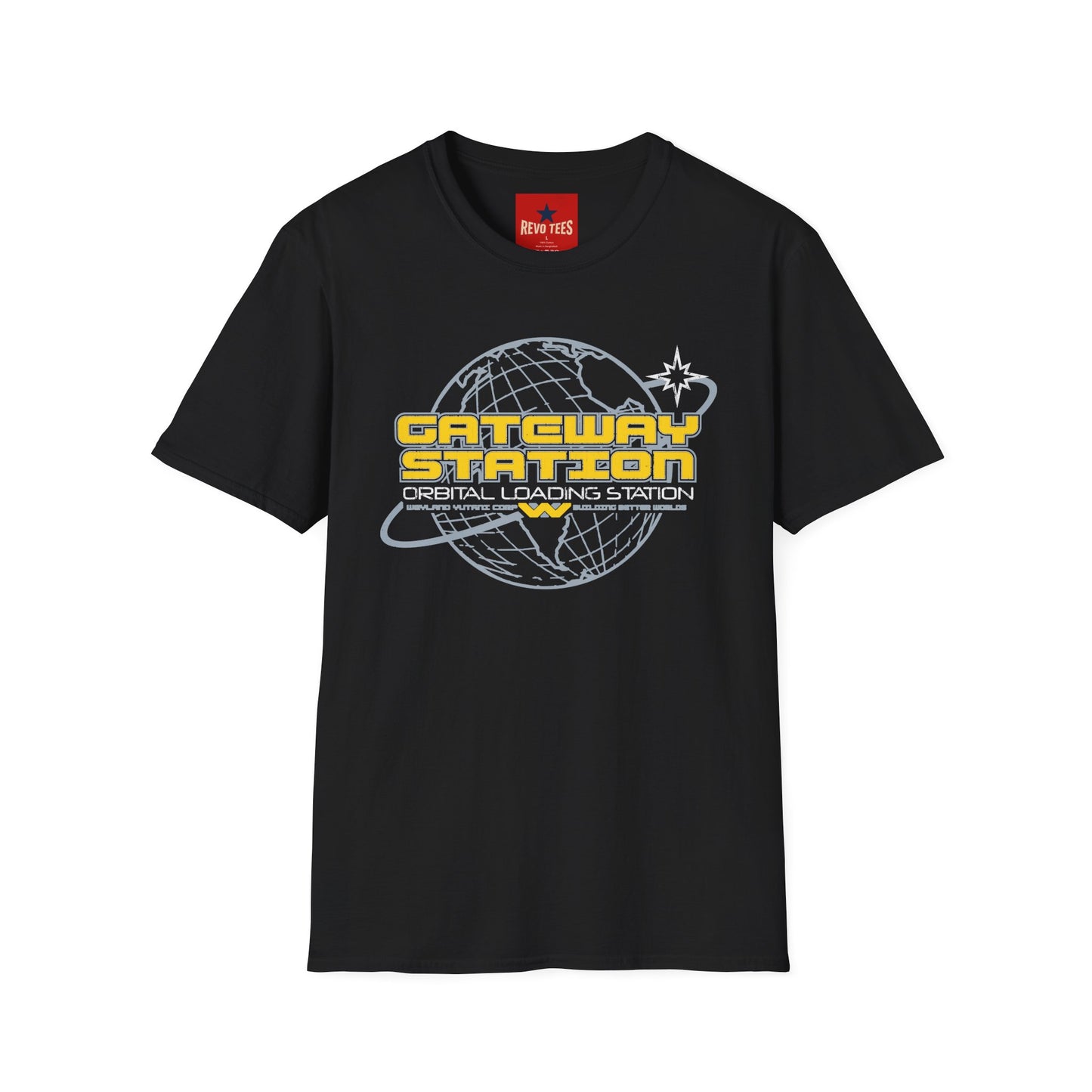 Gateway Station T-Shirt — Orbital Loading Station Retro Space Tee