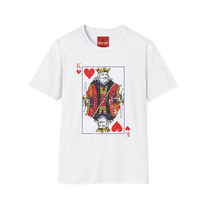 King of Hearts T-Shirt — Vintage Playing Card Graphic Tee