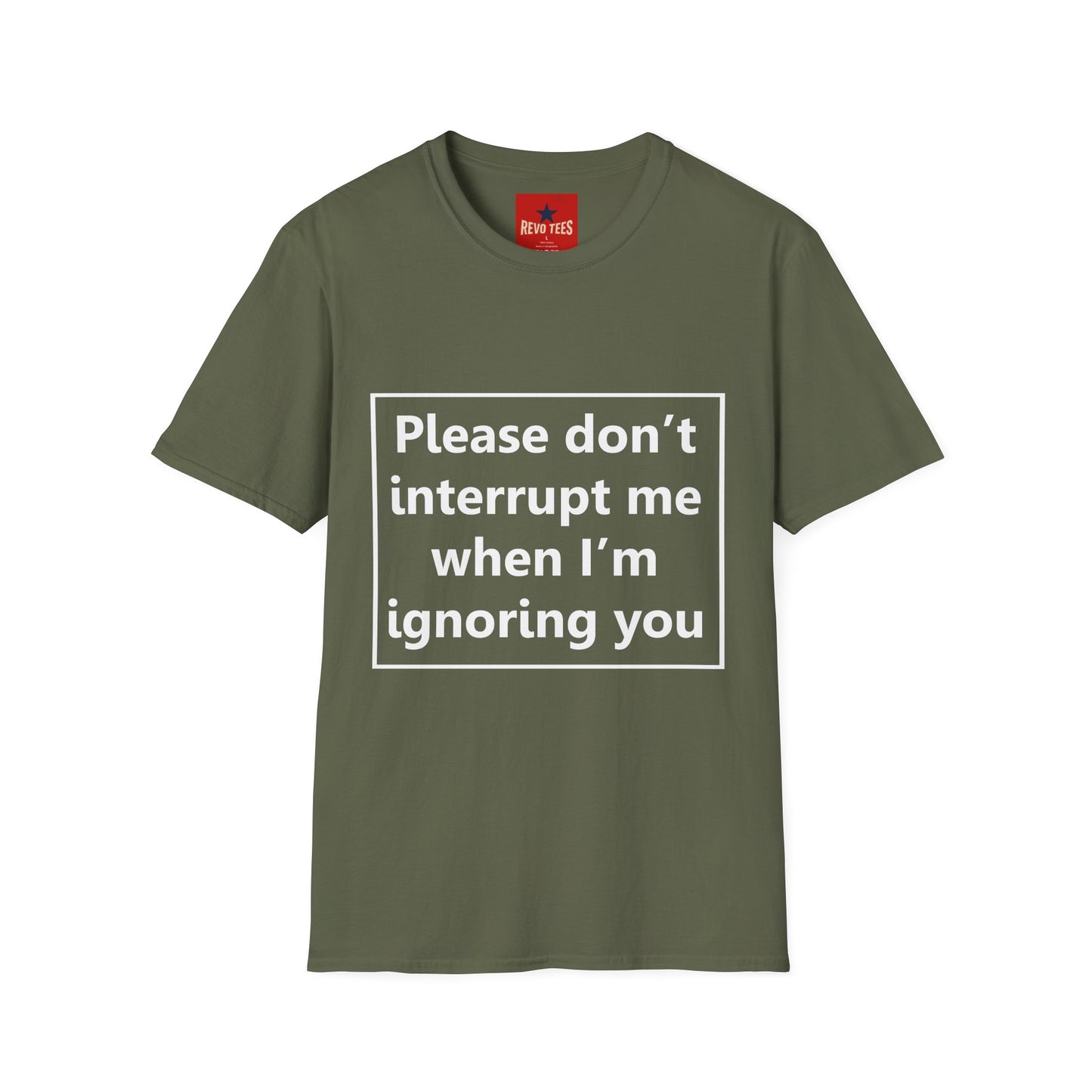 Please Don't Interrupt Me - Unisex Softstyle T-Shirt