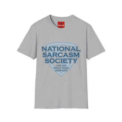 National Sarcasm Society - Unisex Softstyle T-Shirt
