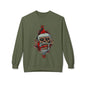 Skull Santa Crewneck Sweatshirt — Horror Christmas Graphic