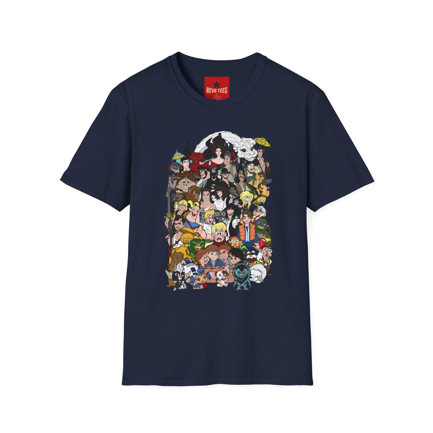 Anime Character Collage T-Shirt — Retro Studio Movie Tribute Tee