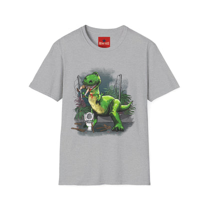 T-Rex Graphic T-Shirt – Cute Green Dinosaur Design