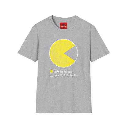 Pac-Man Vintage Tee — "Looks Like Pac-Man / Doesn’t Look Like Pac-Man" Graphic T-Shirt