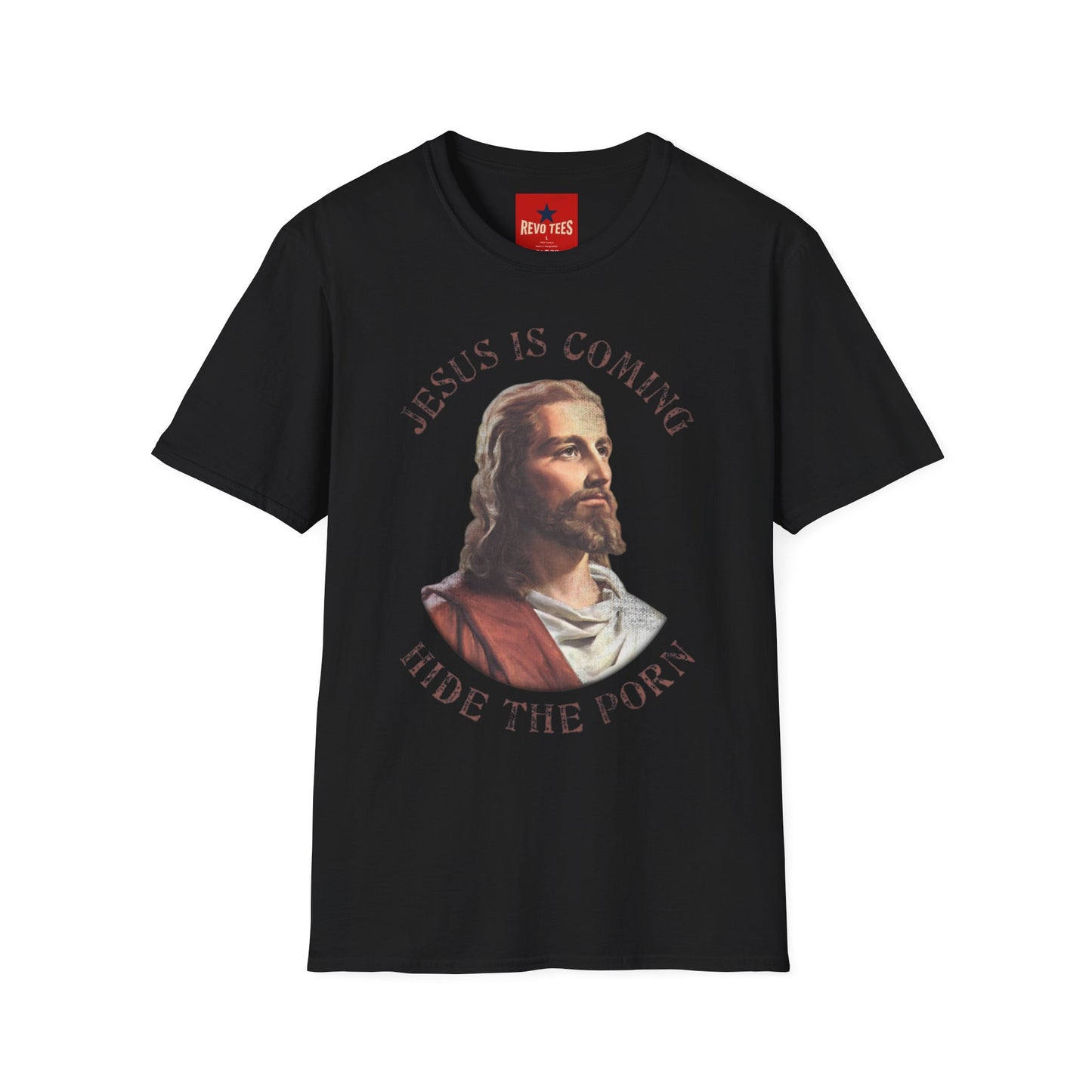 Jesus Is Coming T‑Shirt — Vintage Portrait Christian Faith Tee