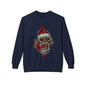 Skull Santa Crewneck Sweatshirt — Horror Christmas Graphic