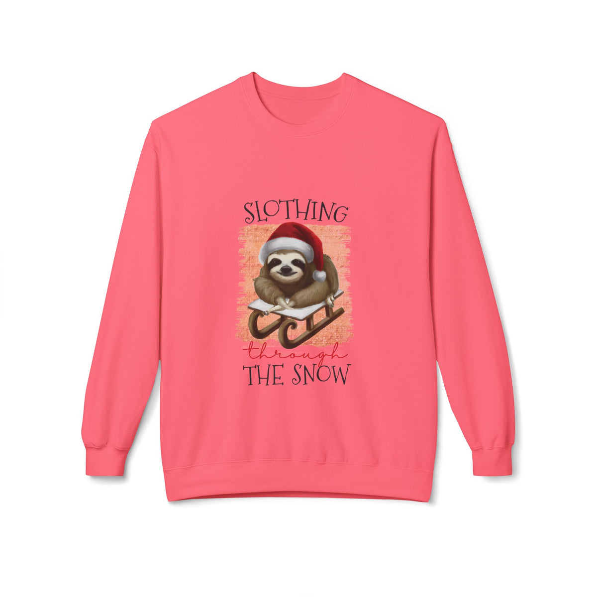 Slothing Through the Snow Crewneck Sweatshirt