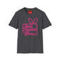 Jack Rabbit Slims T‑Shirt — Retro Neon Bunny Logo Tee