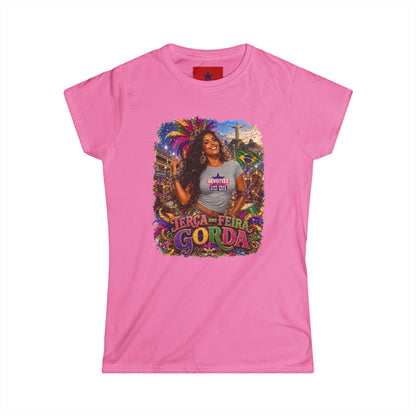 Rio Carnival Festival Tee — Women's White Crewneck