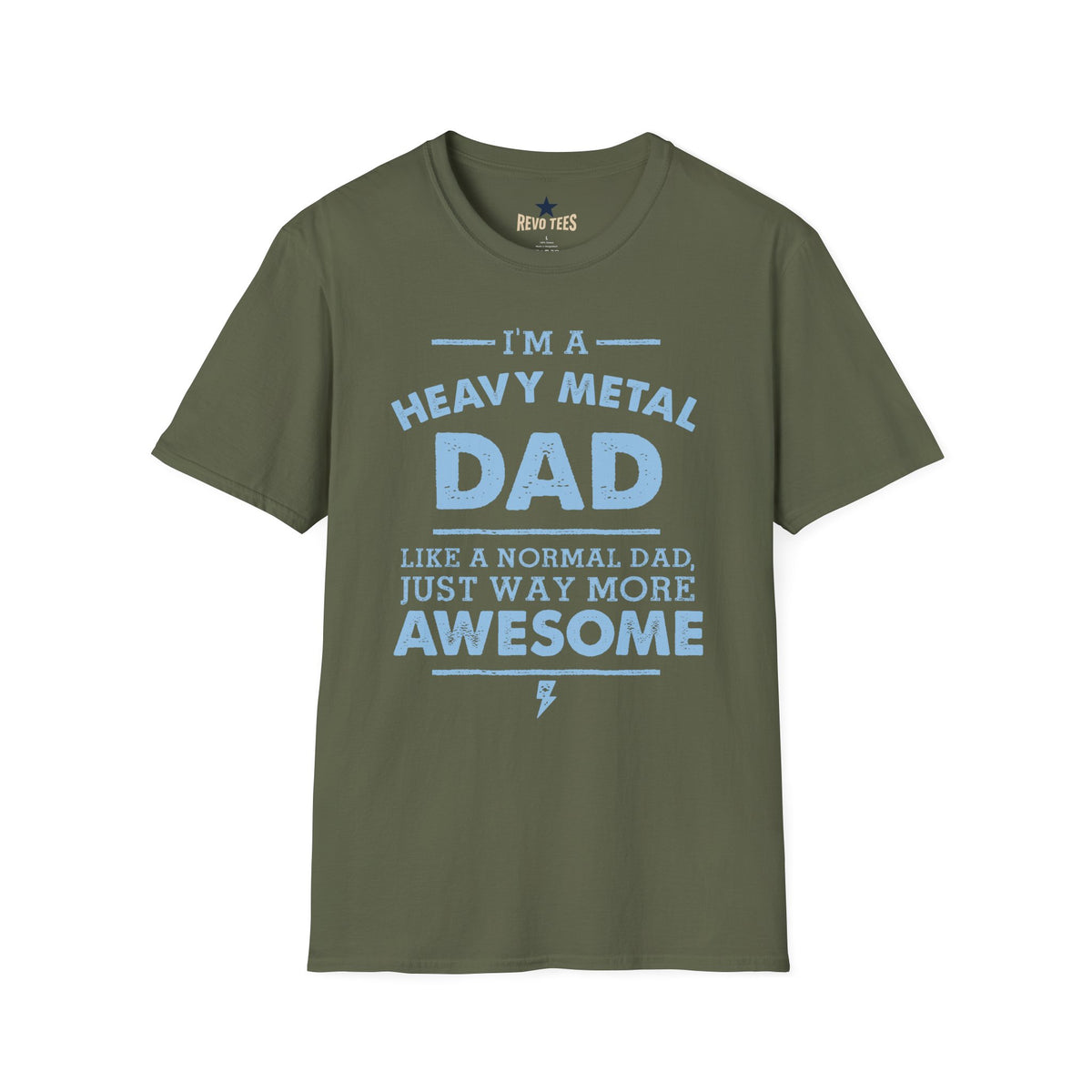 Revotees Heavy Metal Dad I M a Heavy Metal Dad Graphic for Proud Fathers T-Shirt - alternate view 7