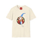 Wizard Illustration T-Shirt — Vintage Blue-Hat Wizard Graphic Tee