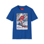 Graphic T-Shirt — Retro Japanese Floral Collage with Kanji Text