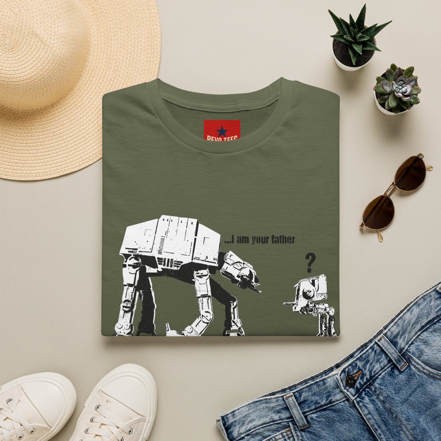 Banksy T‑Shirt — 'I am your father' Star Wars AT-AT Funny Graphic Tee