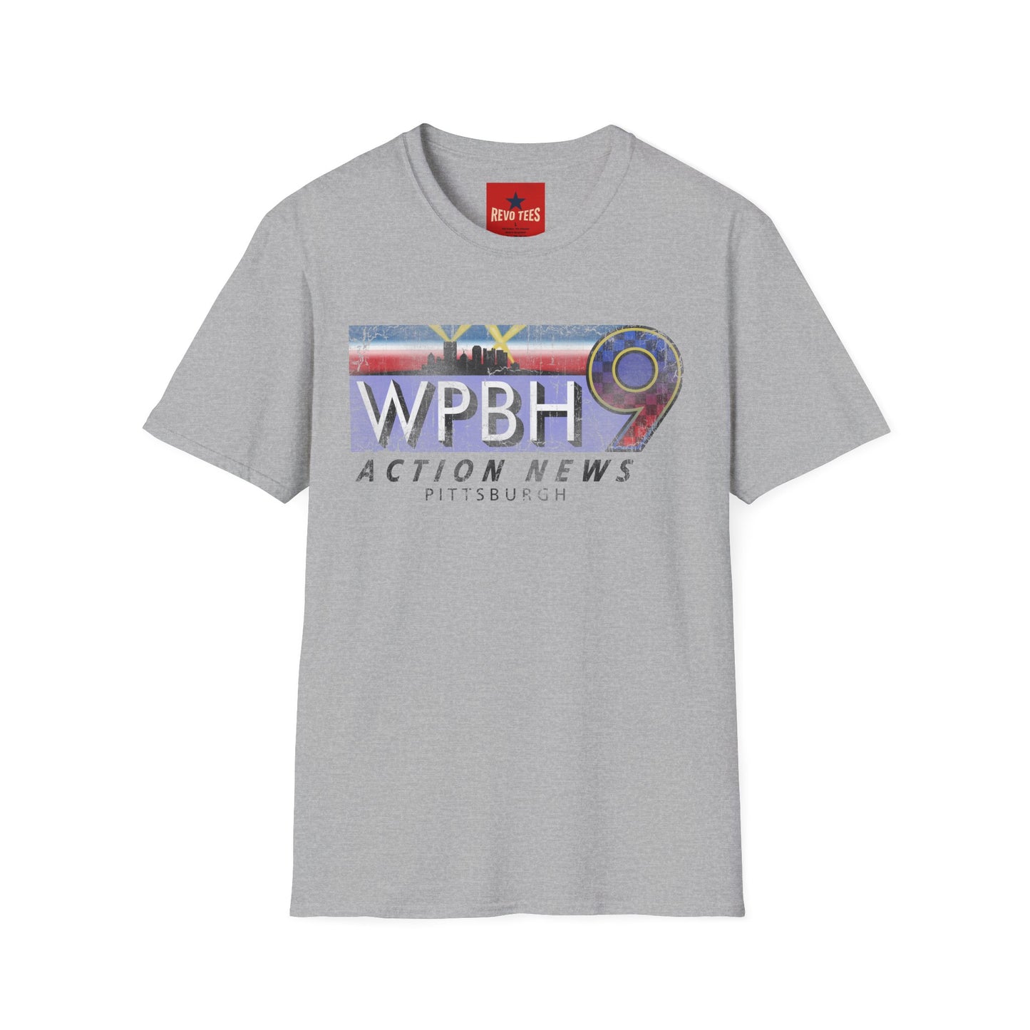 WPBH 9 Action News Pittsburgh T-Shirt — Retro Local TV News Logo Tee