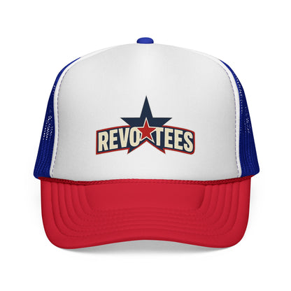 Revotees Star Logo Trucker Cap - Vintage Patriotic Mesh Hat