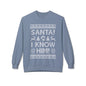 Elf Movie "Santa! I Know Him!" Holiday Ugly Sweater Design Crewneck Sweatshirt —