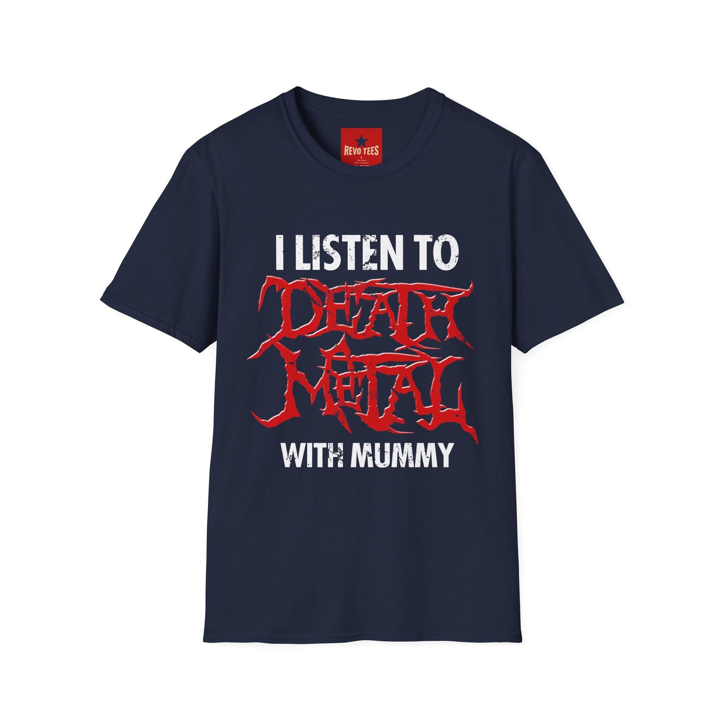 I Listen to Death Metal T-Shirt — Funny Goth / Metal Music Tee