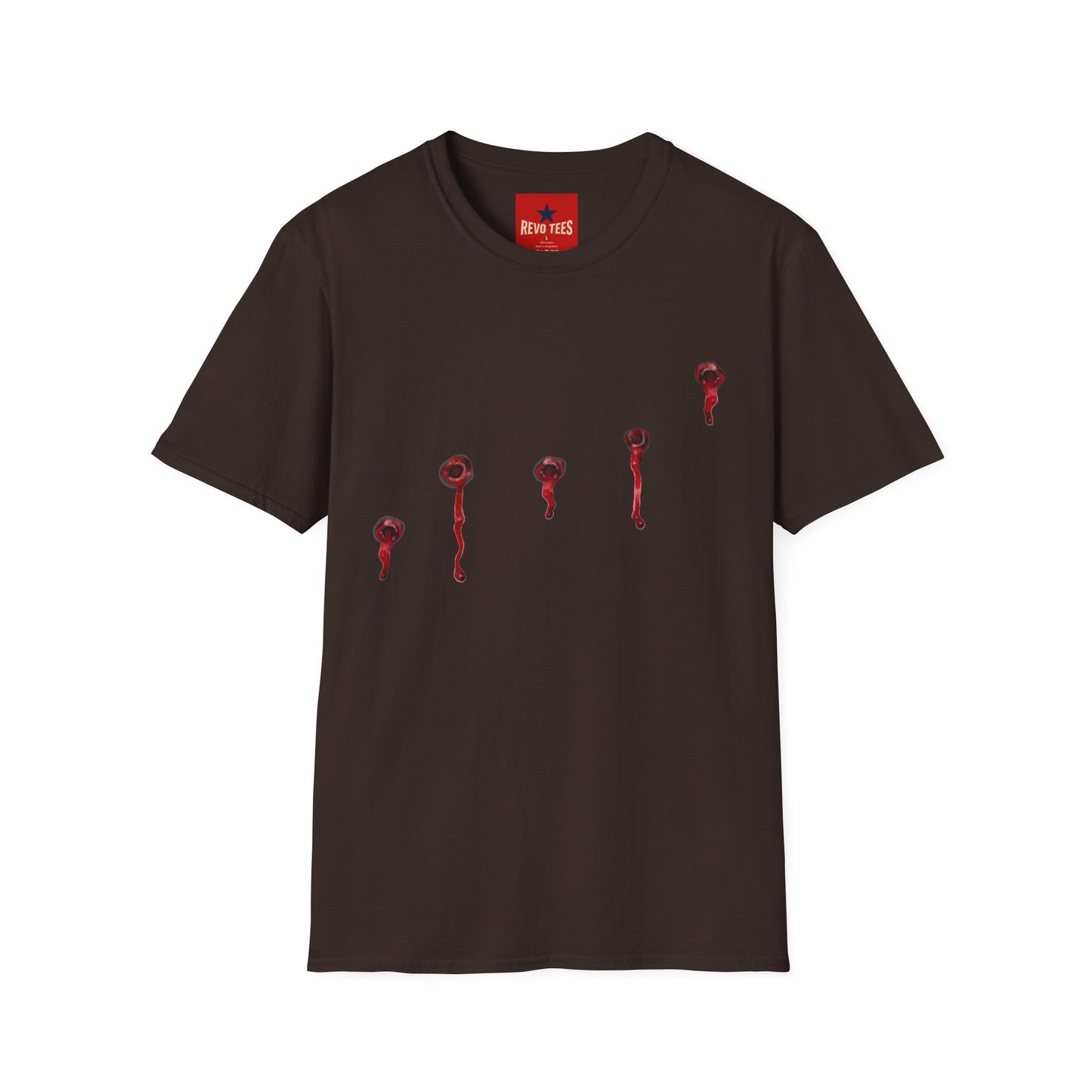 T-Shirt — Minimal Red Drip Eyeballs Graphic Tee