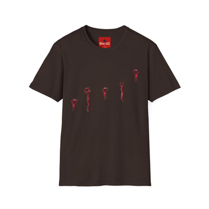 T-Shirt — Minimal Red Drip Eyeballs Graphic Tee
