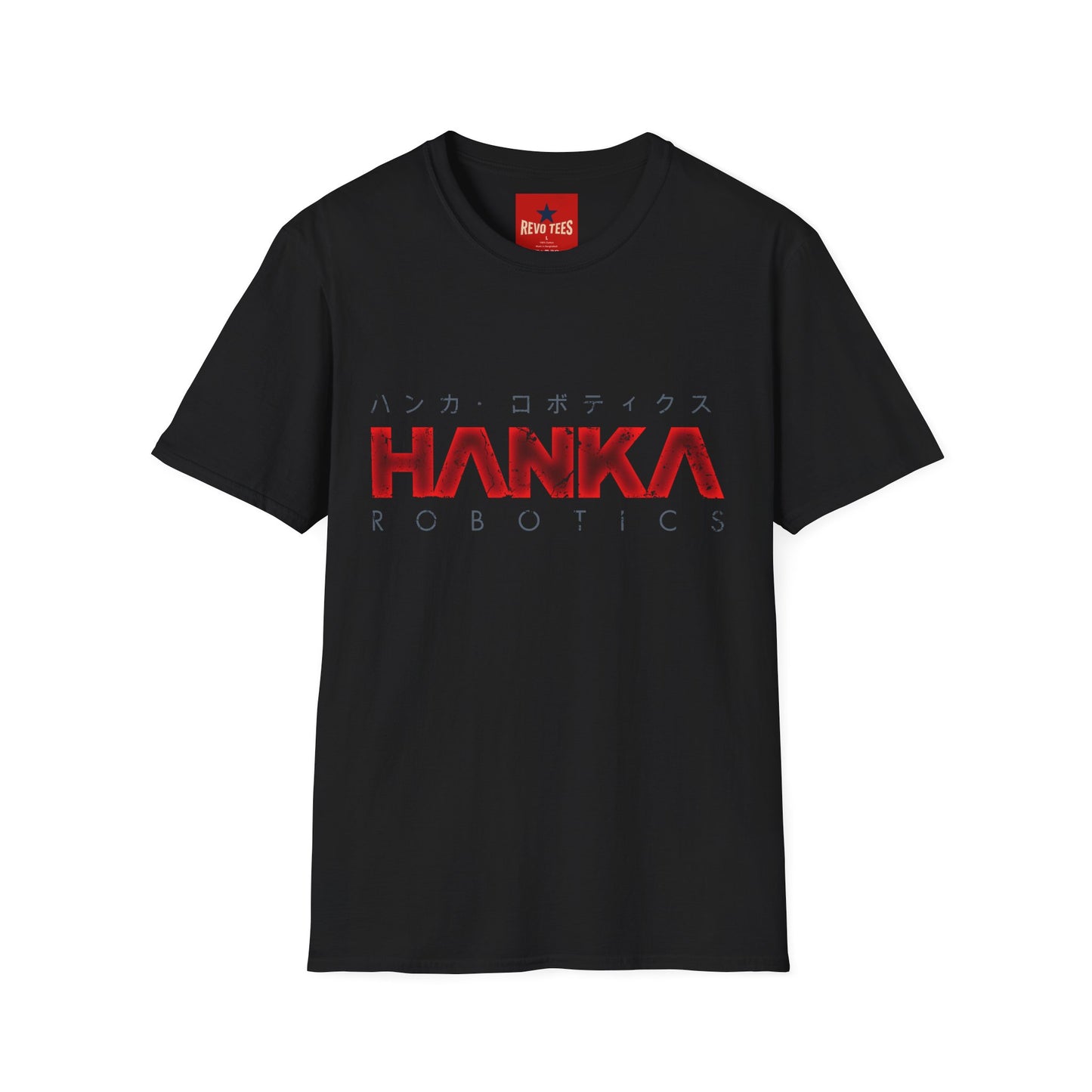 Hanka Robotics T‑Shirt — Futuristic Japanese Cyberpunk Tech Tee