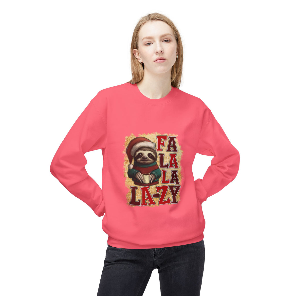 Fa La La La-Zy Sloth Christmas Sweatshirt