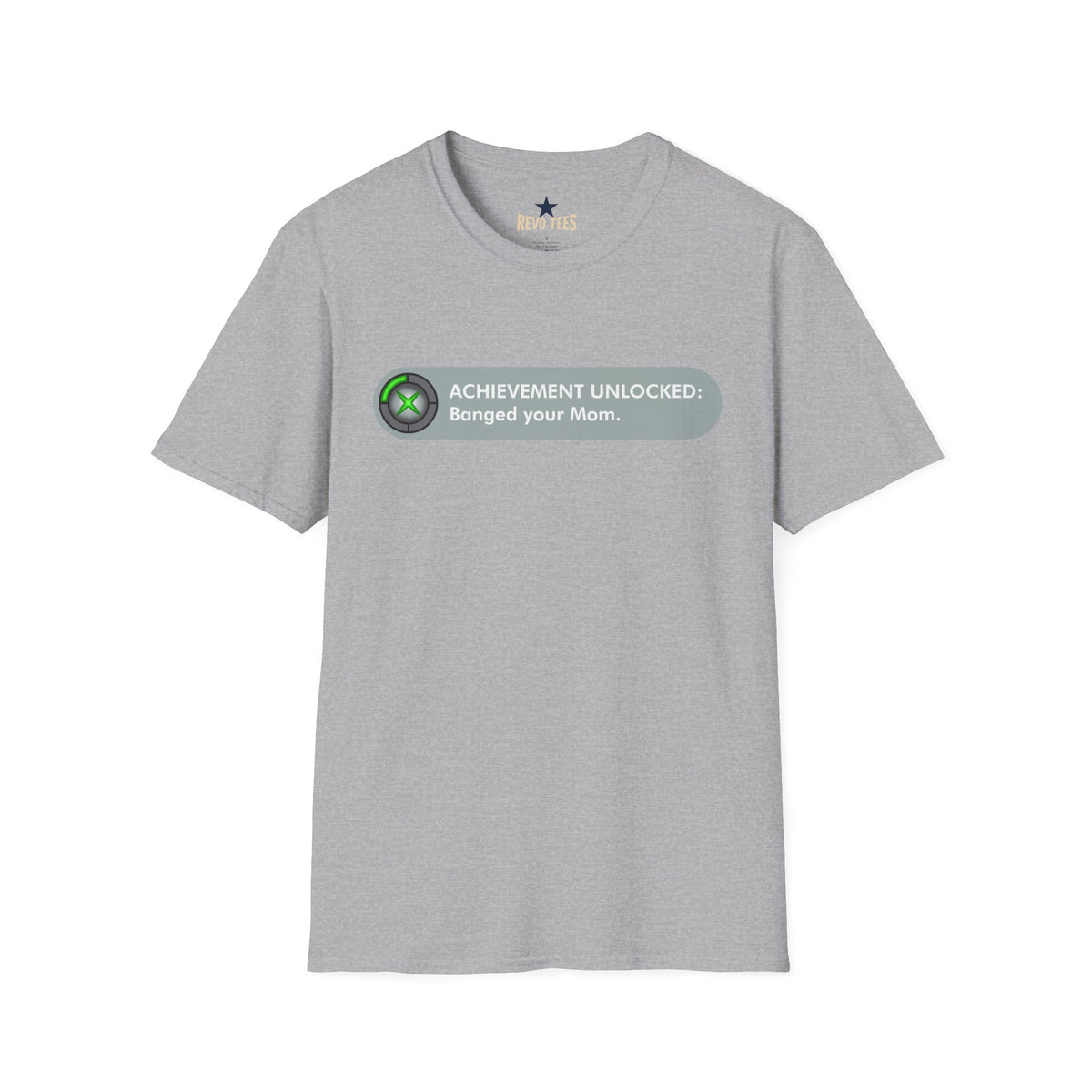 Revotees Achievement Unlocked Banged Your Mom Gamer Humor T-Shirt - alternate view 4