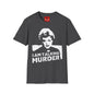 I Am Talking Murder Graphic T‑Shirt — Retro Noir Portrait Tee