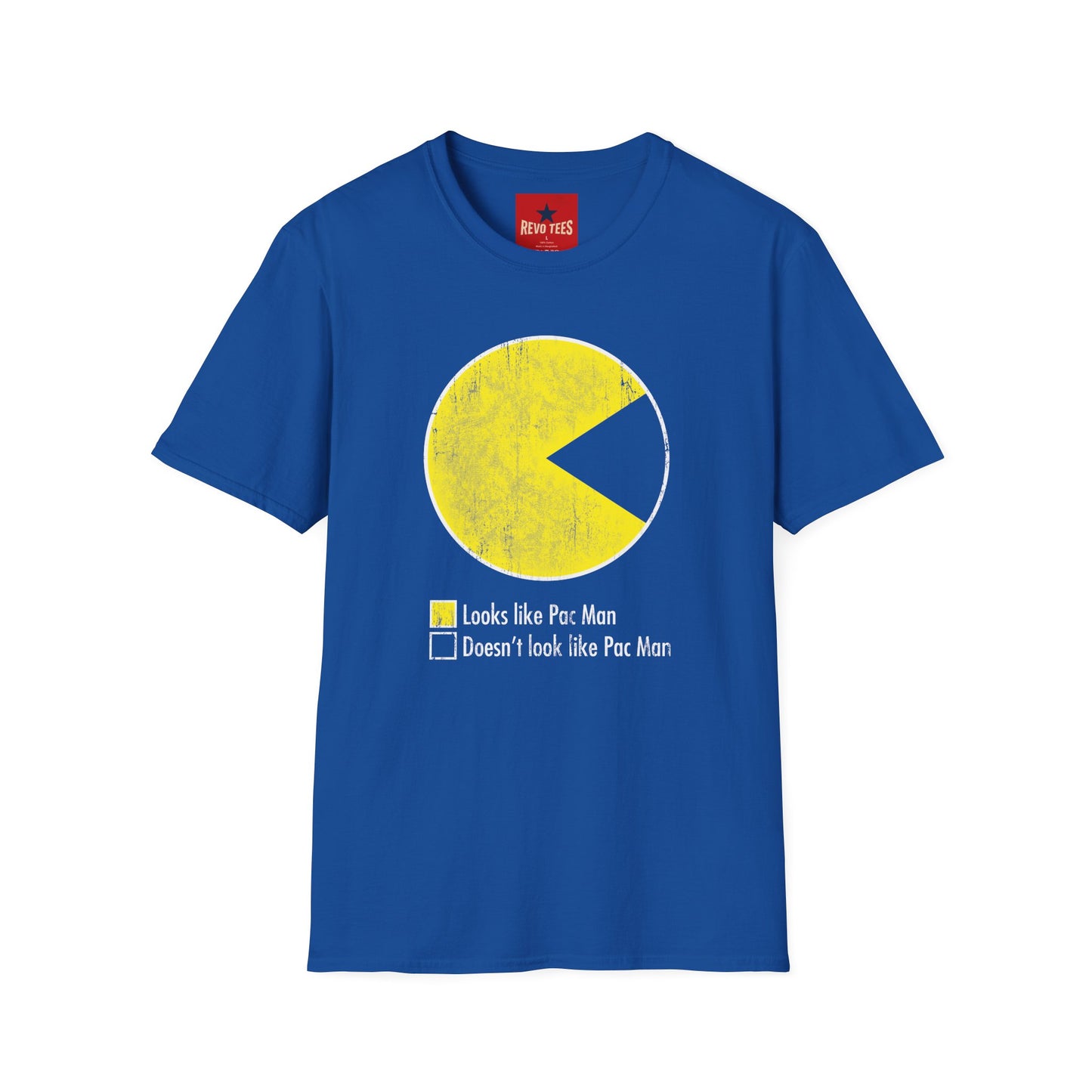 Pac-Man Vintage Tee — "Looks Like Pac-Man / Doesn’t Look Like Pac-Man" Graphic T-Shirt
