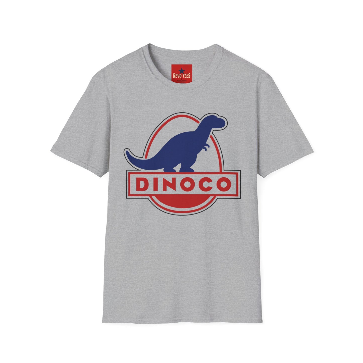 T-Shirt — Retro Dino Logo 'Dinoco' Graphic Tee