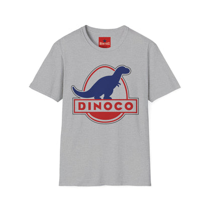 T-Shirt — Retro Dino Logo 'Dinoco' Graphic Tee