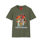 Cartoon Apocalypse T-Shirt — Retro Comic Crew with 'Built to Deliver' Design