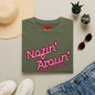Nozin' Aroun' T‑Shirt — Retro Pink Script Casual Tee