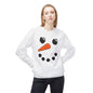 Snowman Face Crewneck Sweatshirt — Cute Winter Holiday Pullover