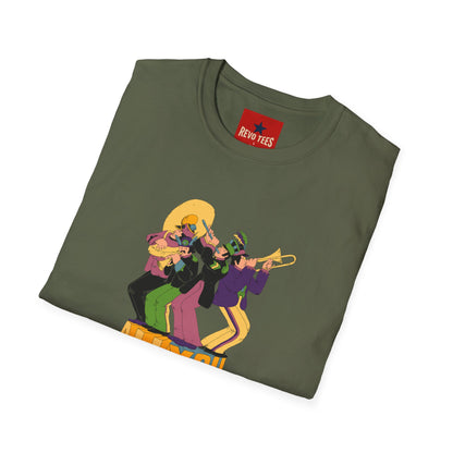 T-Shirt — Retro Jazz Band "All You Need Is Love" Graphic