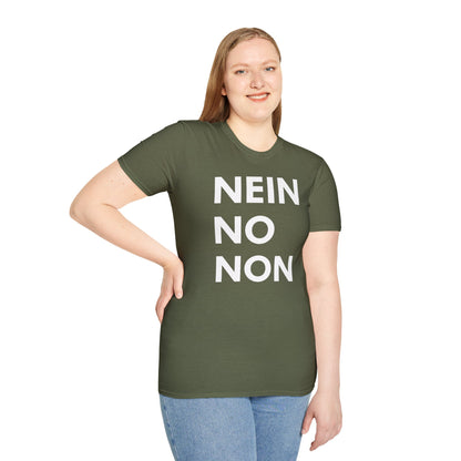 Nein / No Graphic T‑Shirt — Bold Bilingual Statement Tee