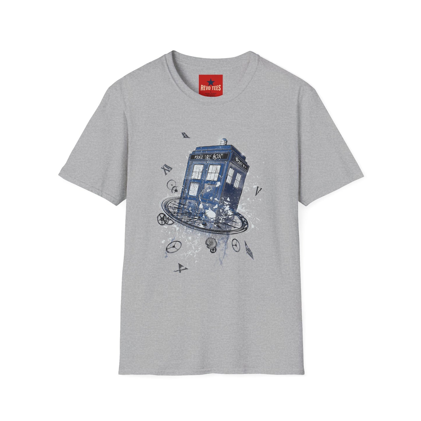 TARDIS Time Portal T-Shirt — Doctor Who Retro Sci‑Fi Graphic Tee