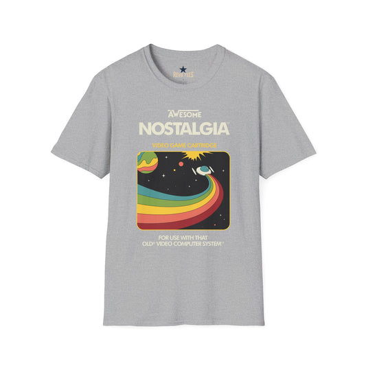 Revotees Awesome Nostalgia Retro Video Game Cartridge Graphic T-Shirt - alternate view 2