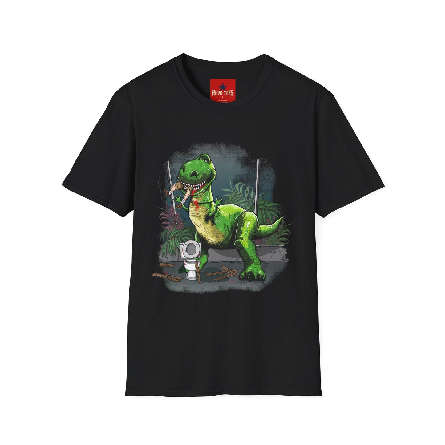 T-Rex Graphic T-Shirt – Cute Green Dinosaur Design