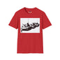 Revotees Banksy Tank Lineup Graphic Stencil Military Tanks Design T-Shirt - alternate view 7