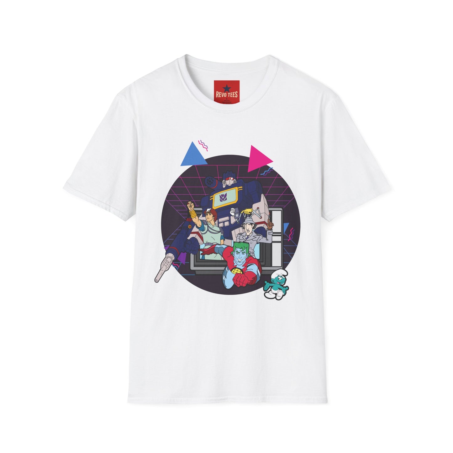 Retro Gaming Arcade T-Shirt — 80s Synthwave Console Crew Tee