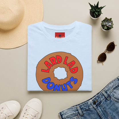 Donut Vintage Logo T‑Shirt — "Lard Lad Donuts" Cartoon Tee