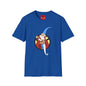 Wizard Illustration T-Shirt — Vintage Blue-Hat Wizard Graphic Tee